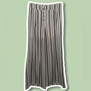 Striped Black and White Women's pants